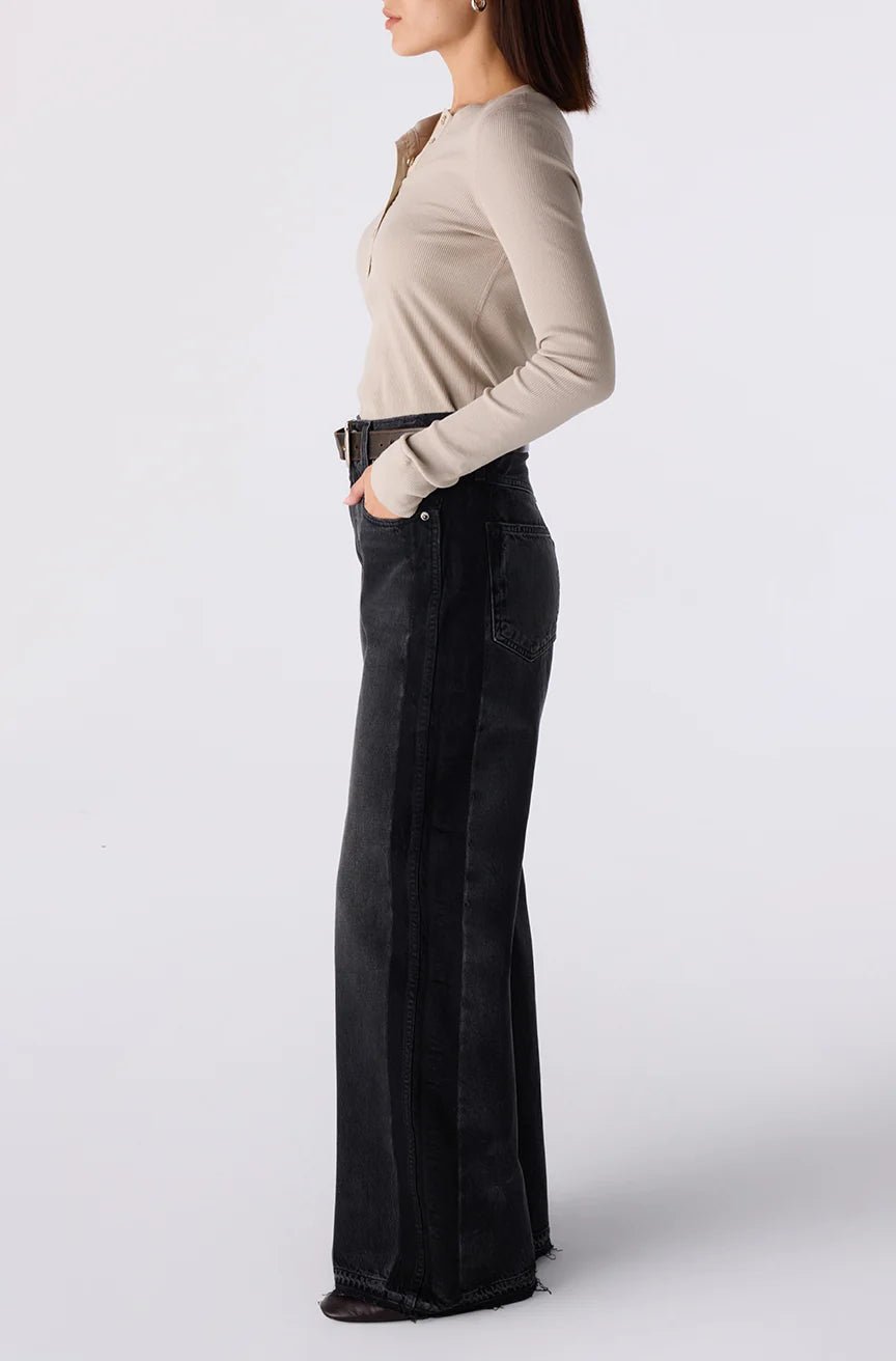 Amo - Frida Wide Leg Jean in Recall - Kalifornia Jean Bar