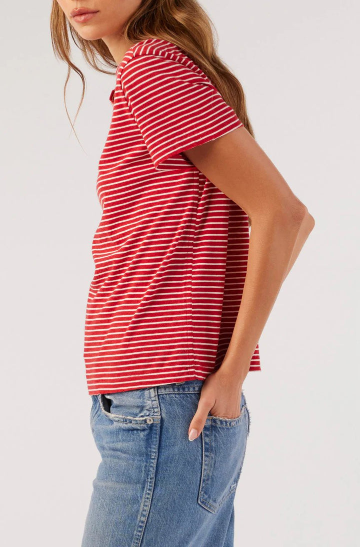 Amo - Love Tee in Cherry/Natural - Kalifornia Jean Bar