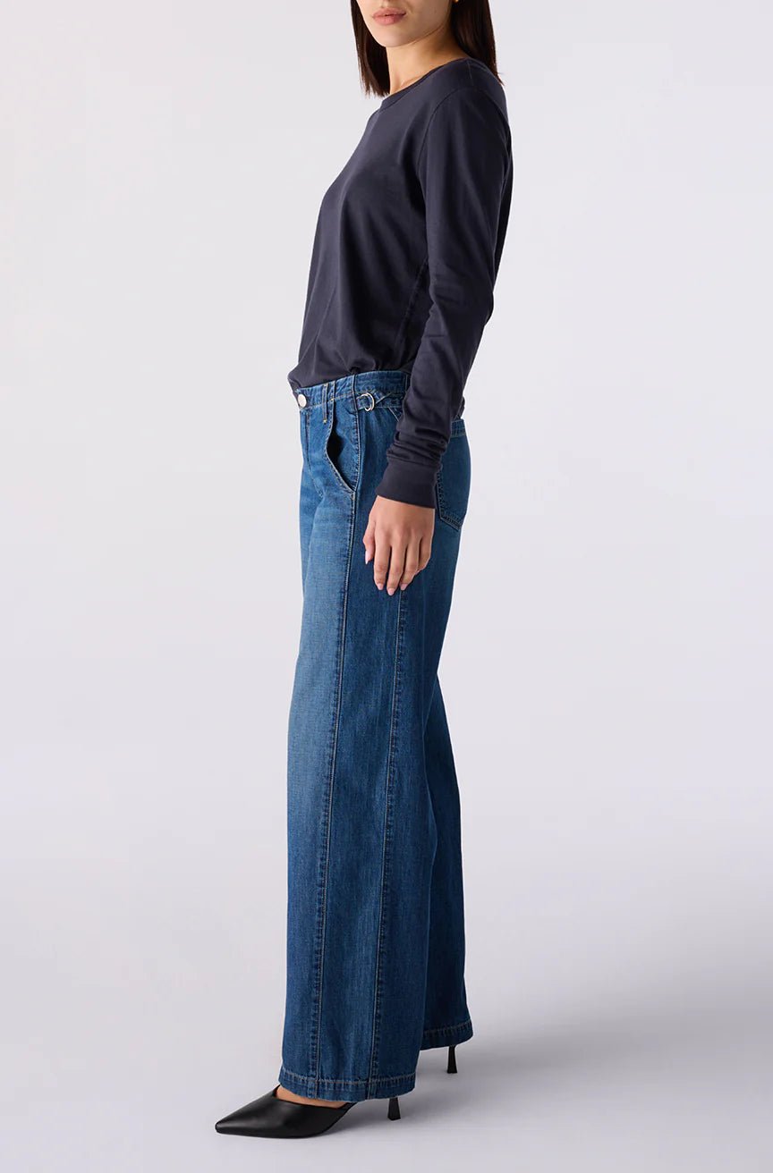 Amo - Margot Trouser in Freeze - Kalifornia Jean Bar