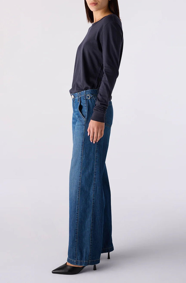 Amo - Margot Trouser in Freeze - Kalifornia Jean Bar