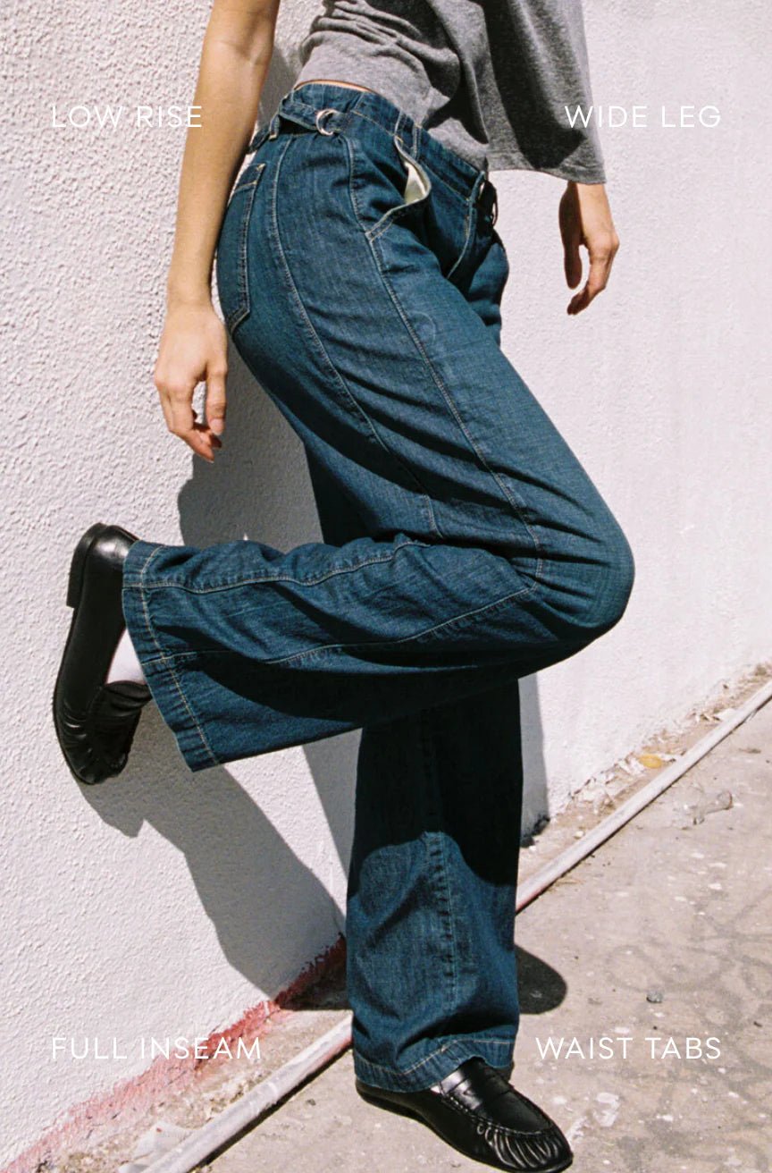 Amo - Margot Trouser in Freeze - Kalifornia Jean Bar