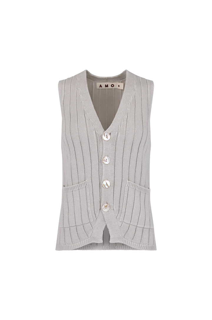 Amo - Marlowe Sweater in Saltstone - Kalifornia Jean Bar