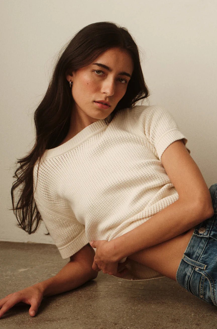 AMO - Noa Sweater in Bone - Kalifornia Jean Bar