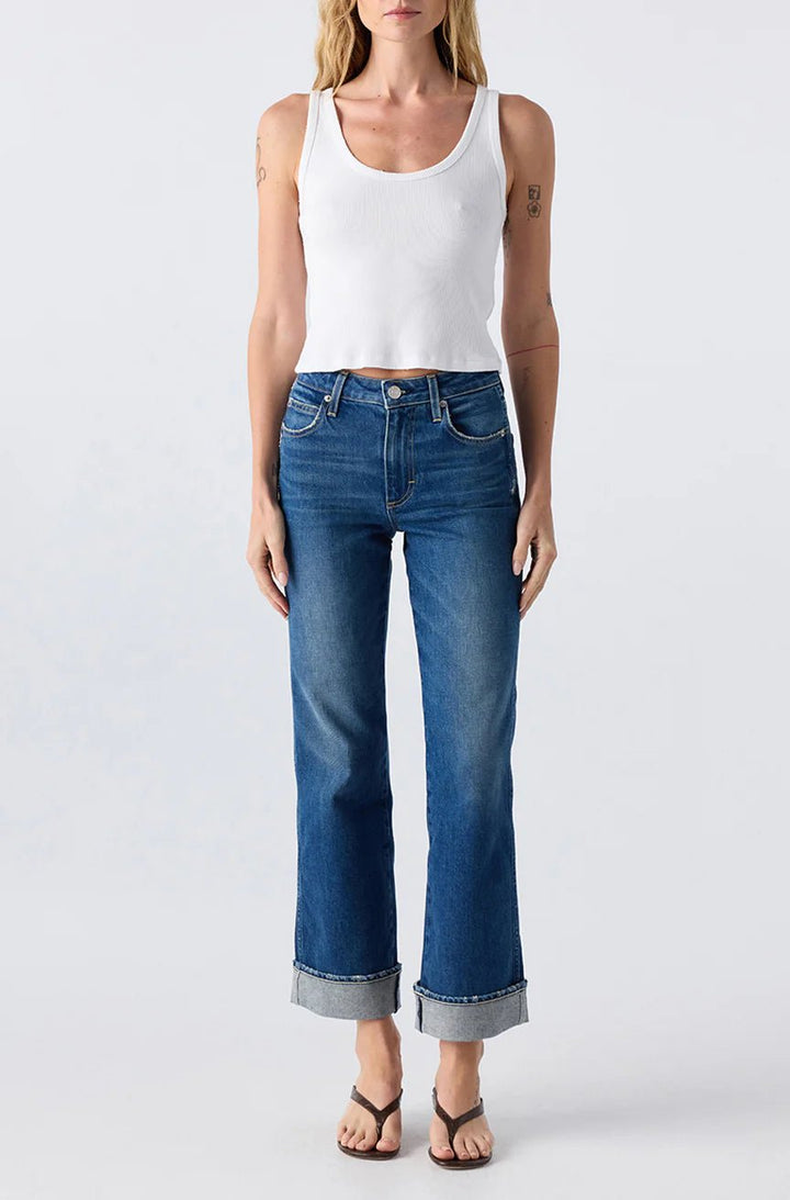 Amo - Rosa Flare Jean in Lush - Kalifornia Jean Bar