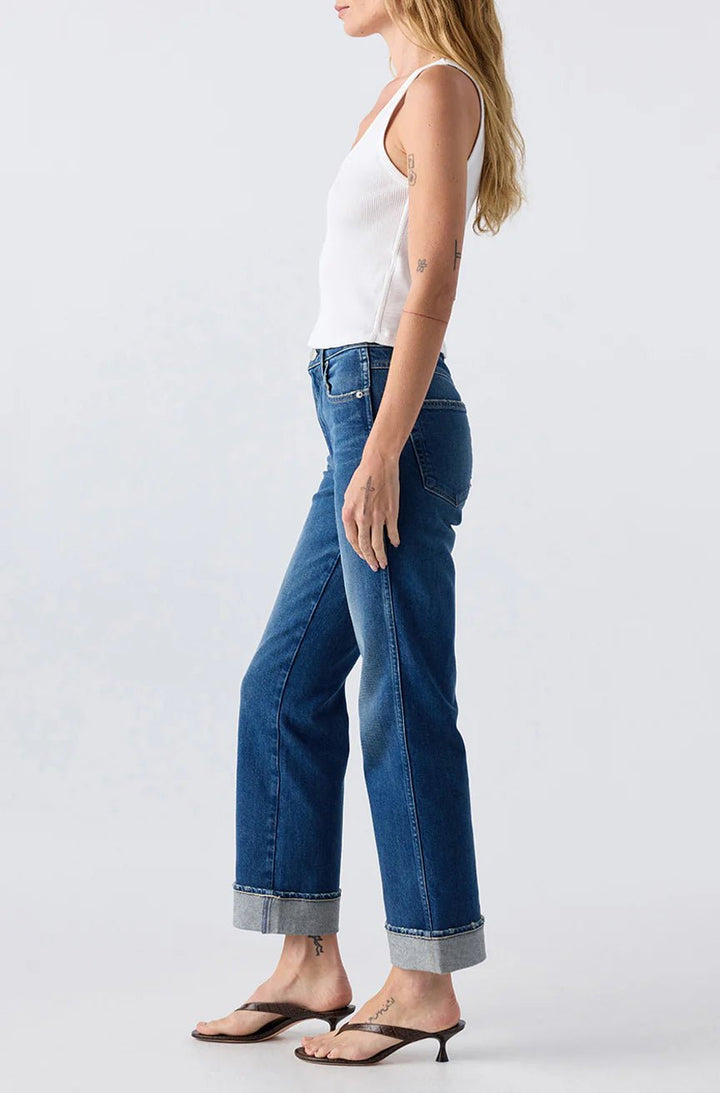 Amo - Rosa Flare Jean in Lush - Kalifornia Jean Bar