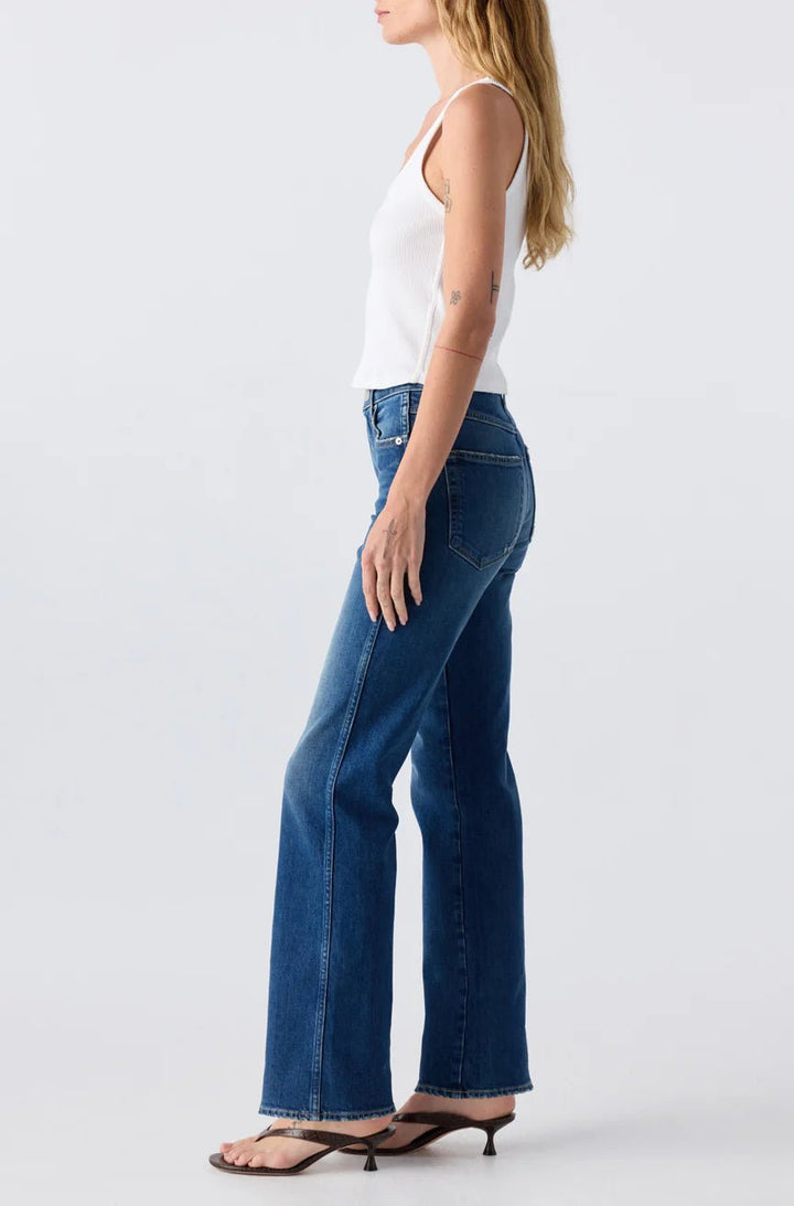 Amo - Rosa Flare Jean in Lush - Kalifornia Jean Bar