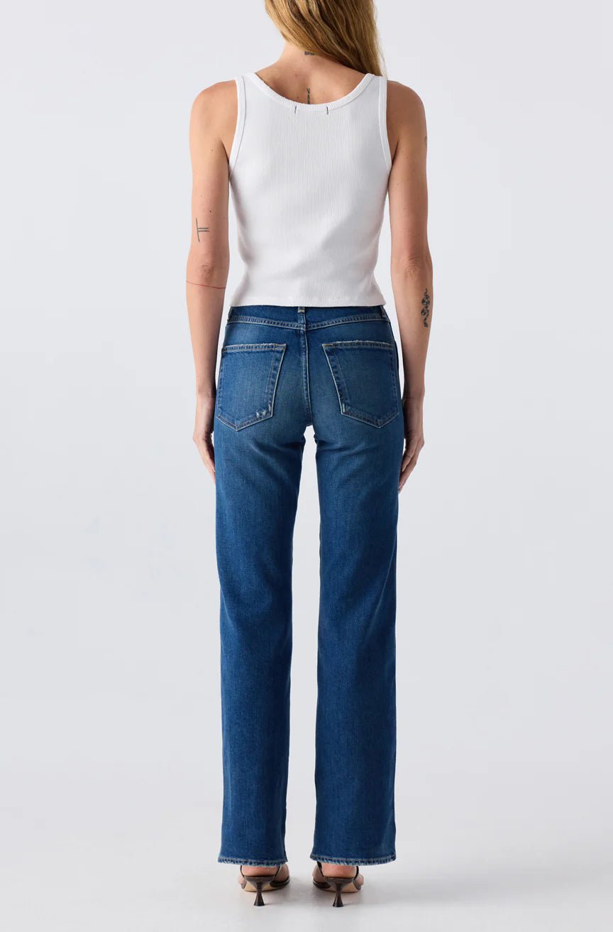 Amo - Rosa Flare Jean in Lush - Kalifornia Jean Bar