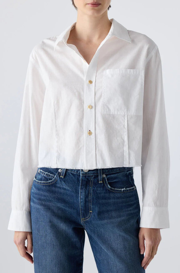 Amo - Selma Shirt in White - Kalifornia Jean Bar