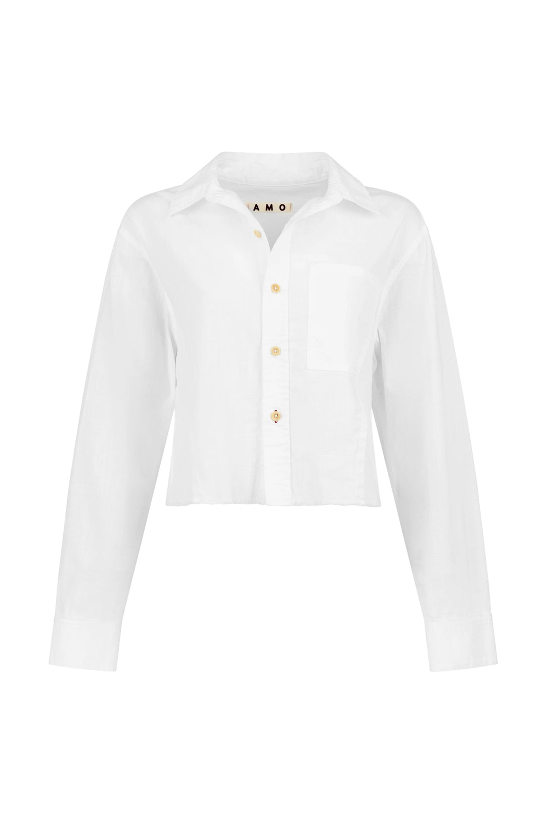 Amo - Selma Shirt in White - Kalifornia Jean Bar