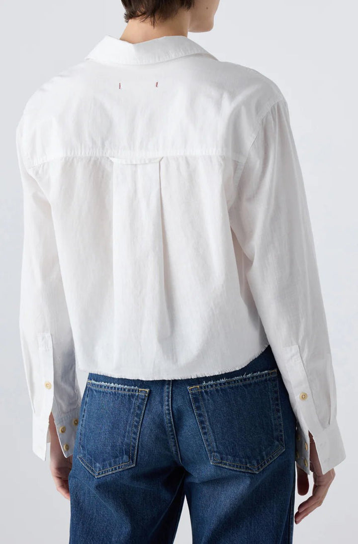 Amo - Selma Shirt in White - Kalifornia Jean Bar