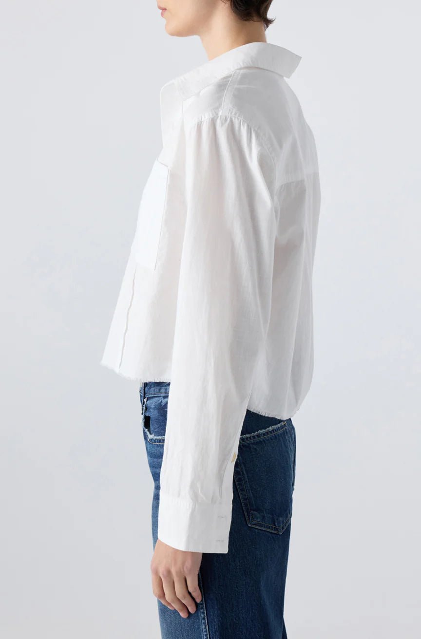 Amo - Selma Shirt in White - Kalifornia Jean Bar