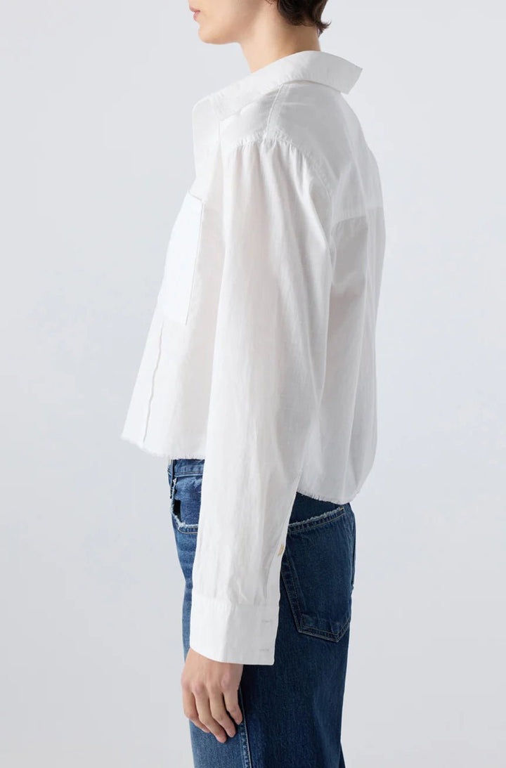 Amo - Selma Shirt in White - Kalifornia Jean Bar