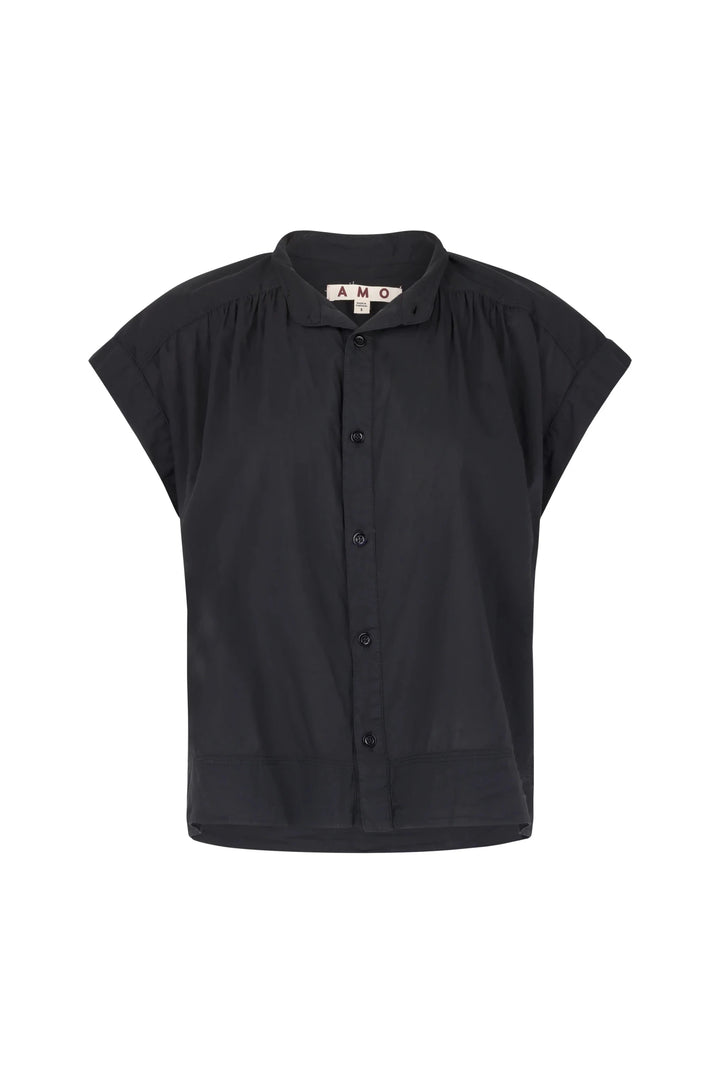 Amo - Tessa Top in Vintage Black - Kalifornia Jean Bar