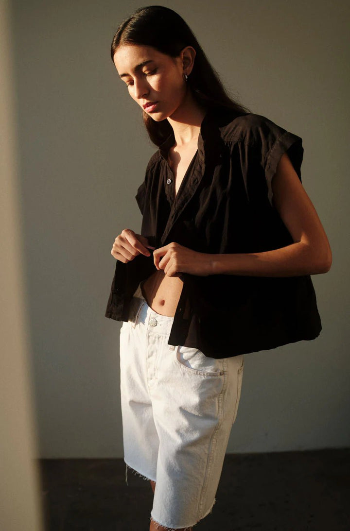 Amo - Tessa Top in Vintage Black - Kalifornia Jean Bar