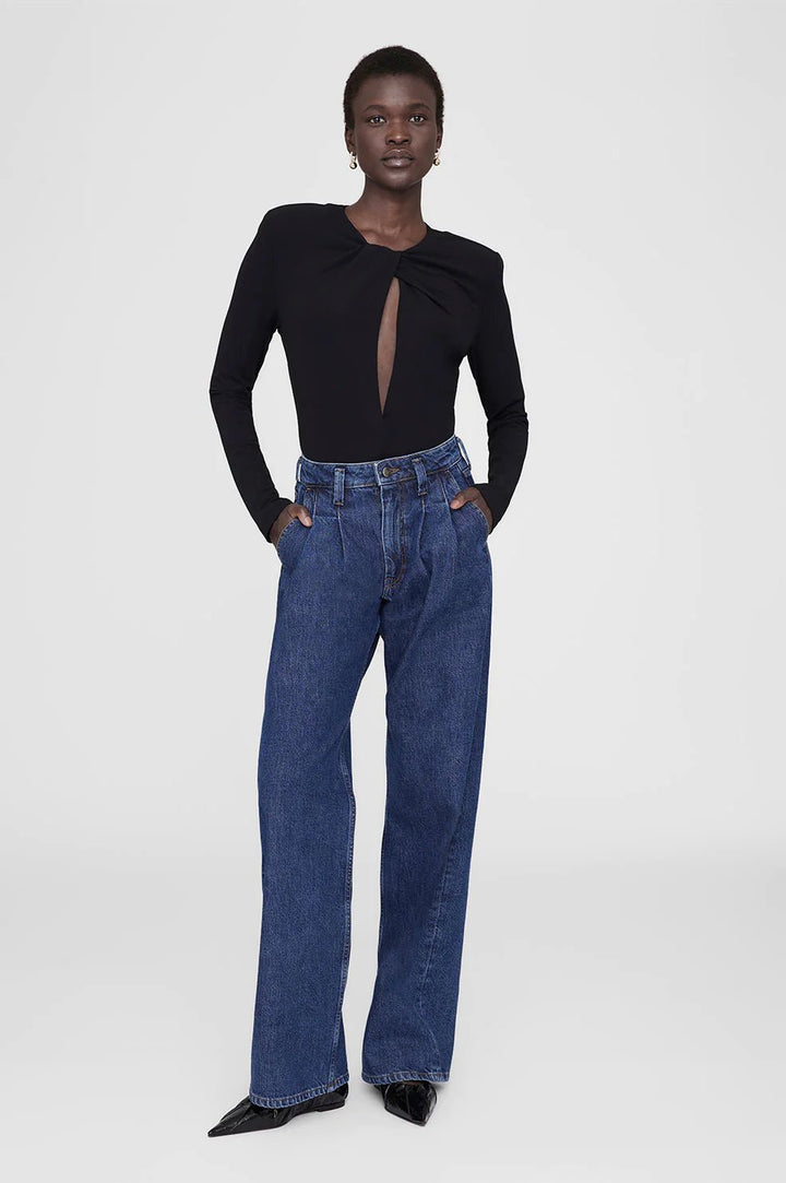 Anine Bing - Amaya Top in Black - Kalifornia Jean Bar