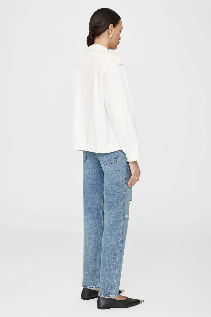 Anine Bing - Audrey Jacket in Ivory - Kalifornia Jean Bar