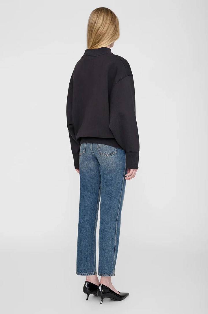 Anine Bing - Bradie Sweatshirt Bing in Black - Kalifornia Jean Bar