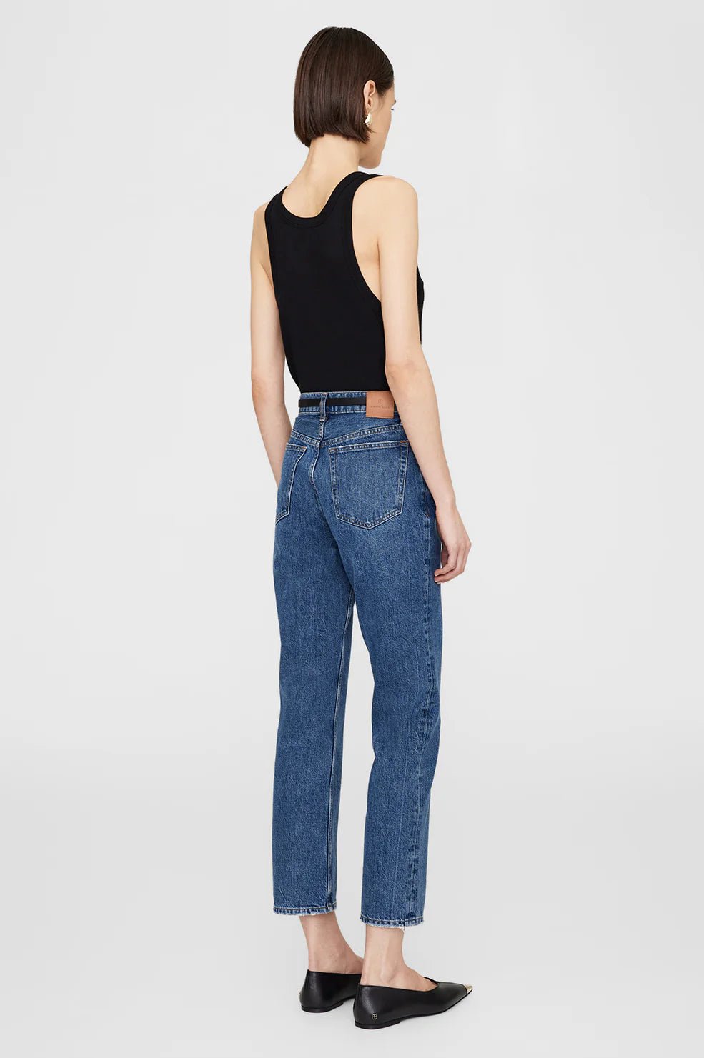 Anine Bing - Brine Cashmere Tank Black - Kalifornia Jean Bar