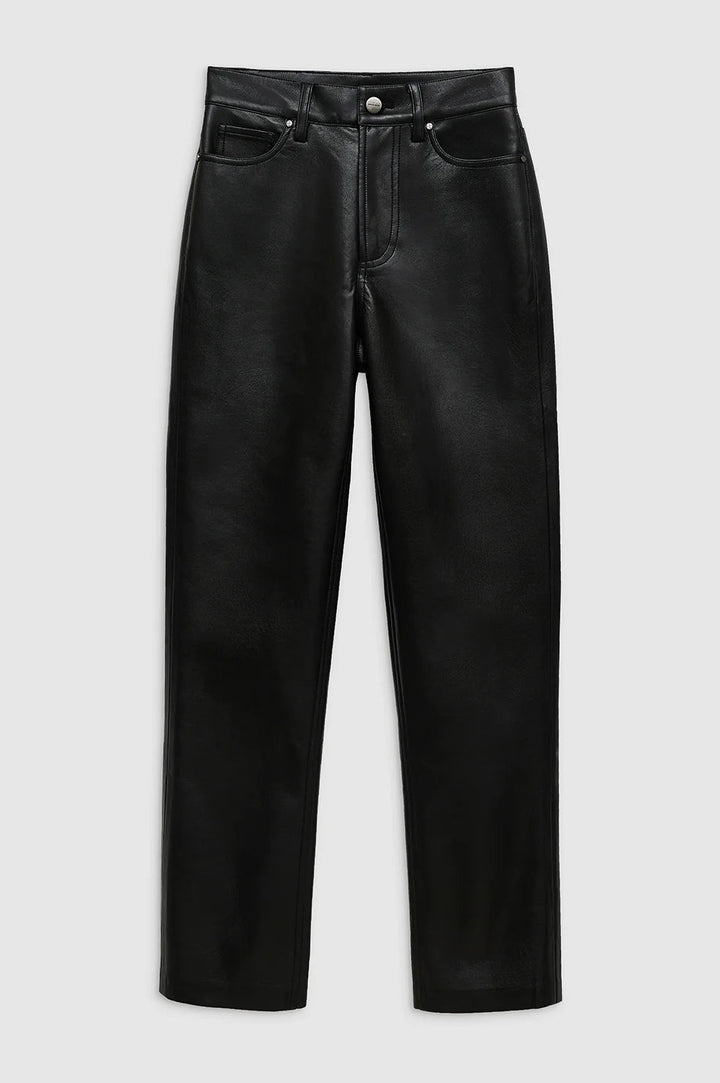 Anine Bing - Bruno Pant Black Recycled Leather - Kalifornia Jean Bar