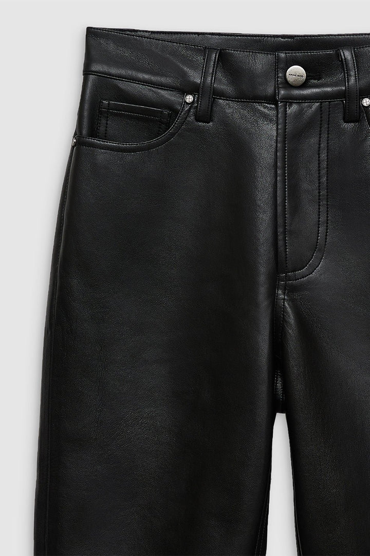 Anine Bing - Bruno Pant Black Recycled Leather - Kalifornia Jean Bar