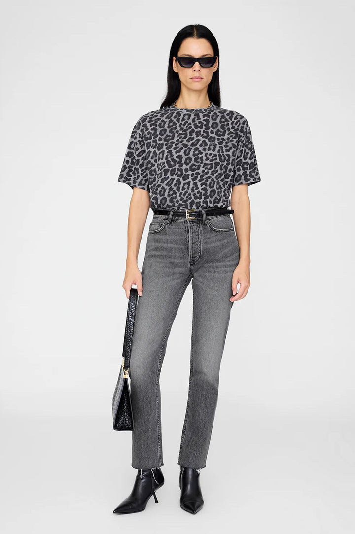 Anine Bing - Cohen Tee Grey Leopard - Kalifornia Jean Bar