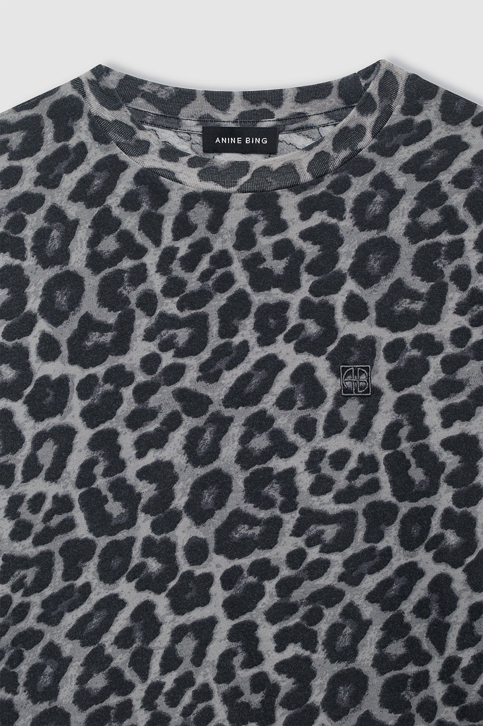 Anine Bing - Cohen Tee Grey Leopard - Kalifornia Jean Bar
