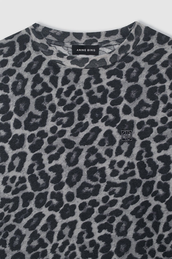 Anine Bing - Cohen Tee Grey Leopard - Kalifornia Jean Bar