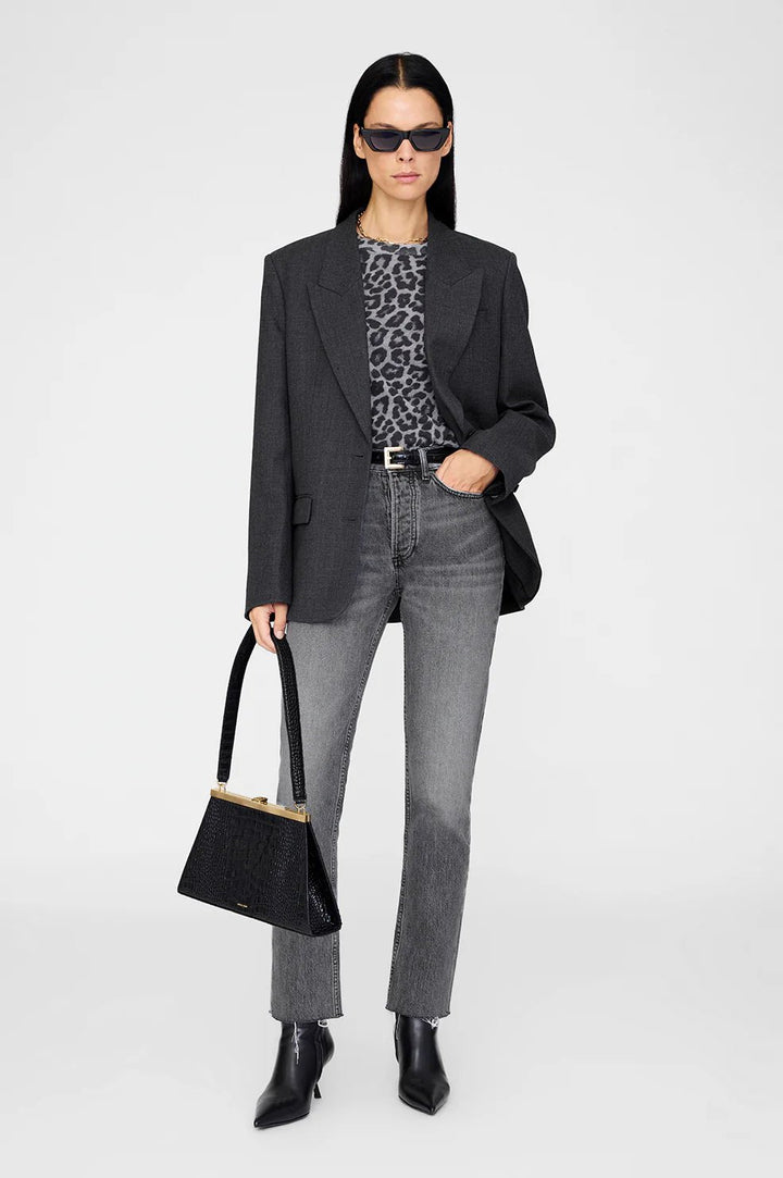 Anine Bing - Cohen Tee Grey Leopard - Kalifornia Jean Bar