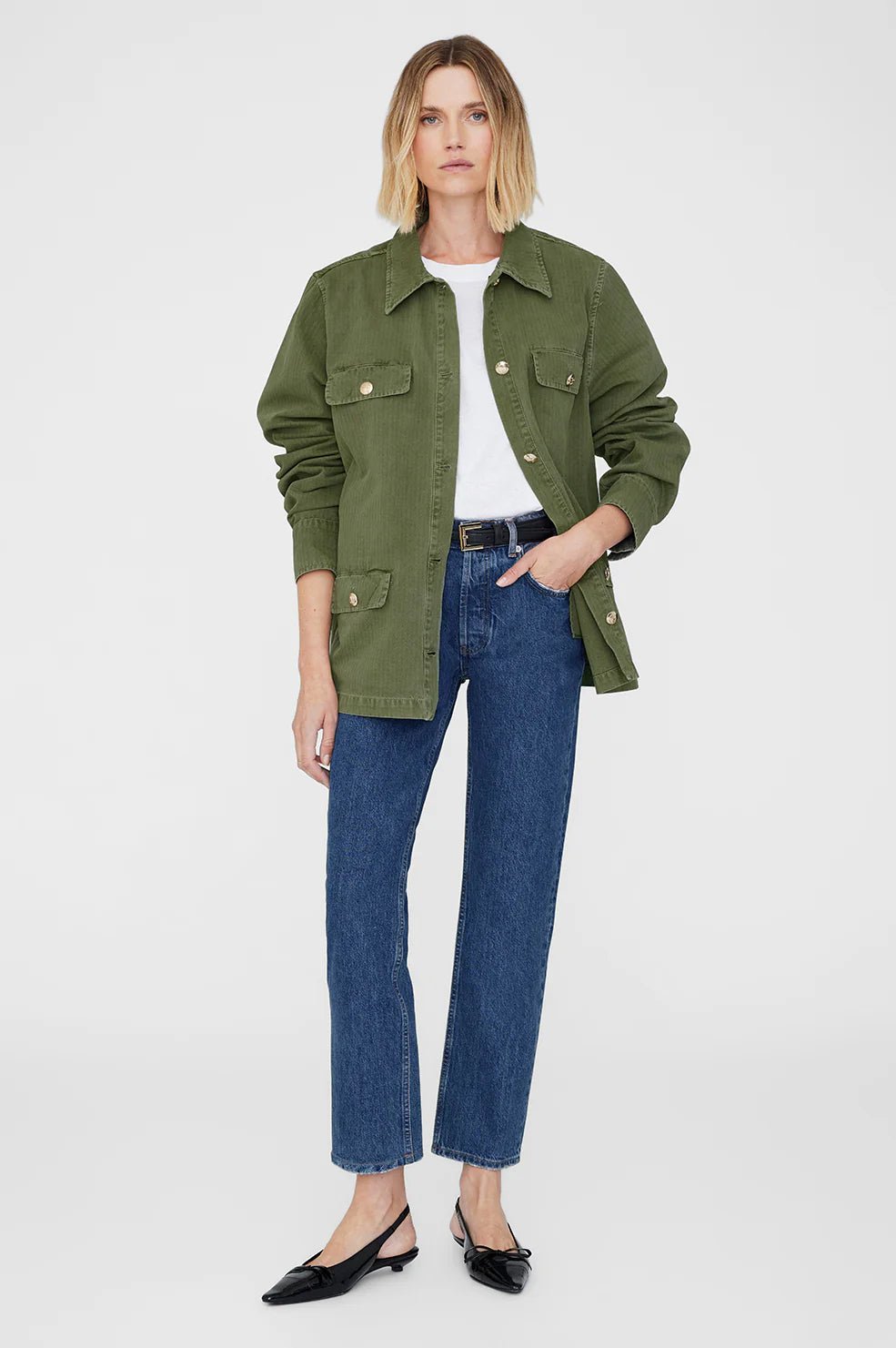 Anine Bing - Corey Jacket in Army Green - Kalifornia Jean Bar