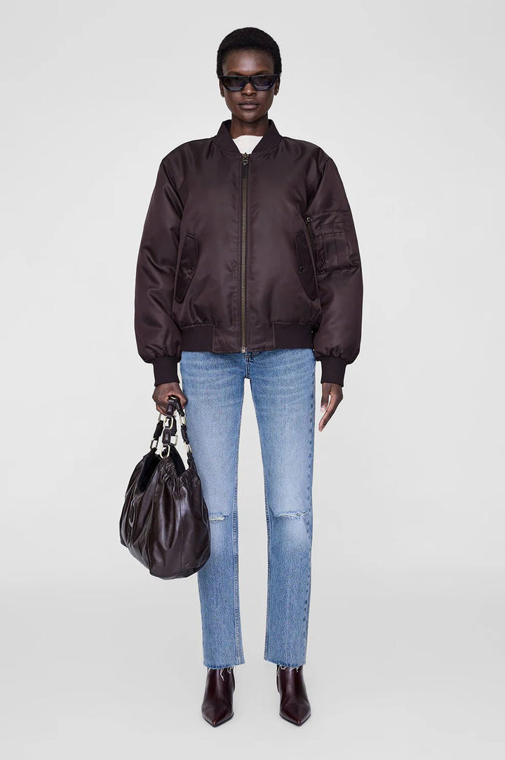 Anine Bing - Deep Brown Leon Bomber - Kalifornia Jean Bar
