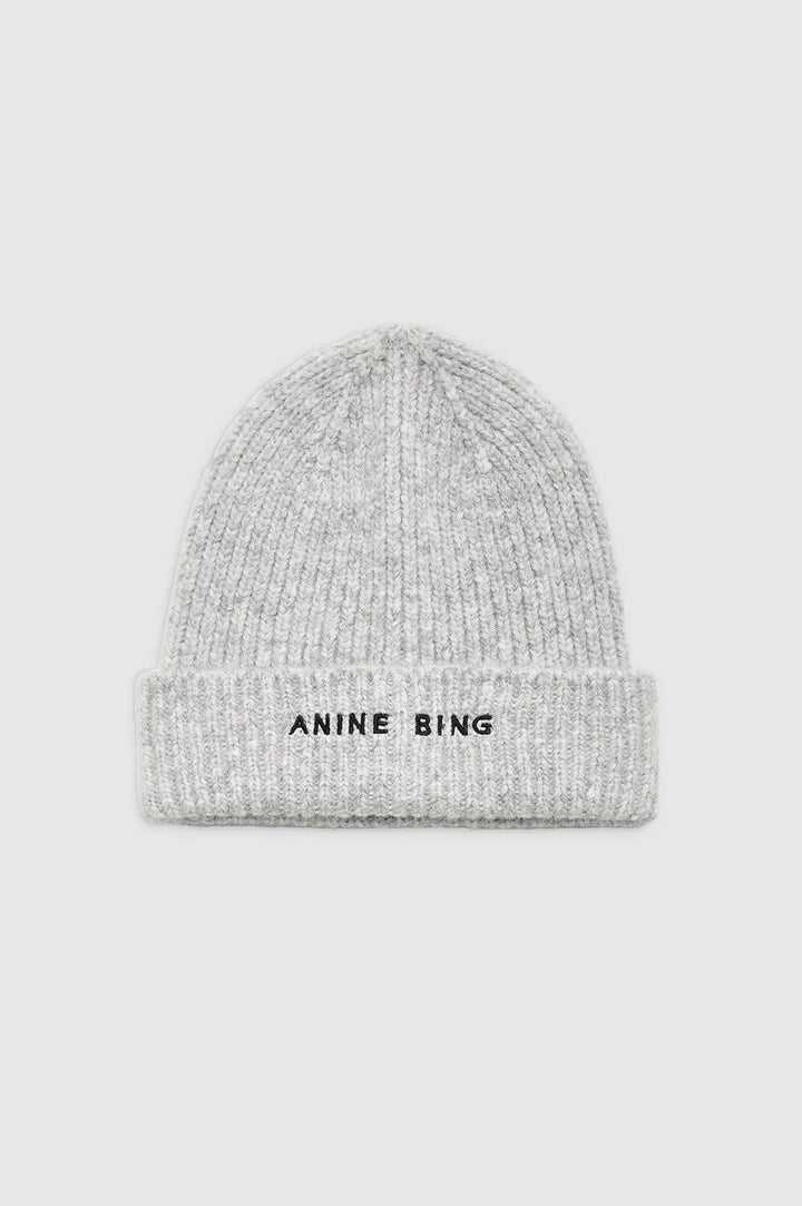 Anine Bing - Elia Beanie Light Heather Grey - Kalifornia Jean Bar