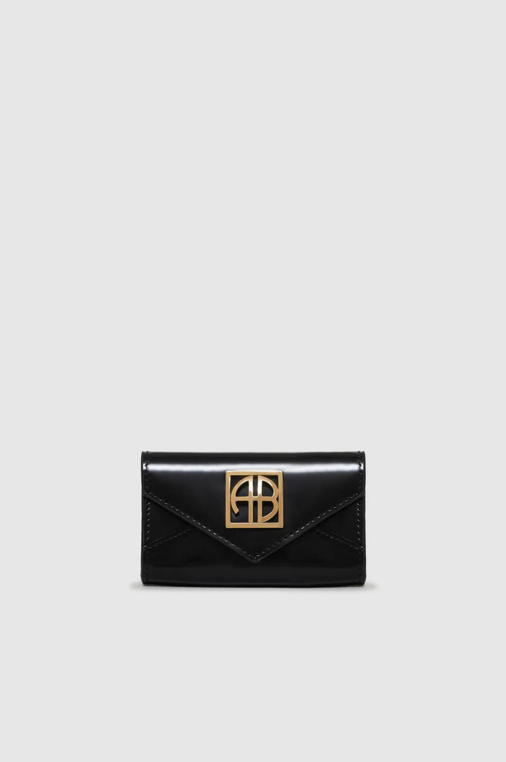 Anine Bing - Elly Wallet in High Shine Black - Kalifornia Jean Bar