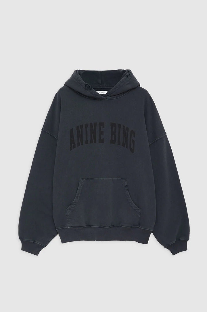 Anine Bing - Harvey Sweatshirt in Dark Washed Black - Kalifornia Jean Bar