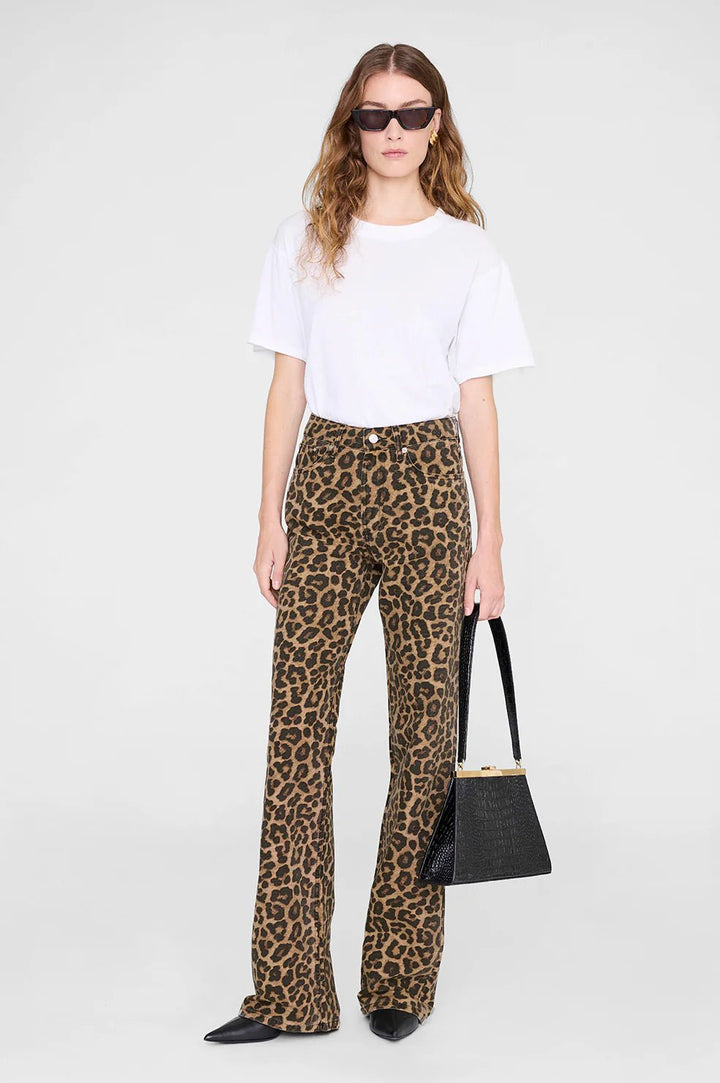 Anine Bing - Hugh Jean Black Brown Leopard - Kalifornia Jean Bar