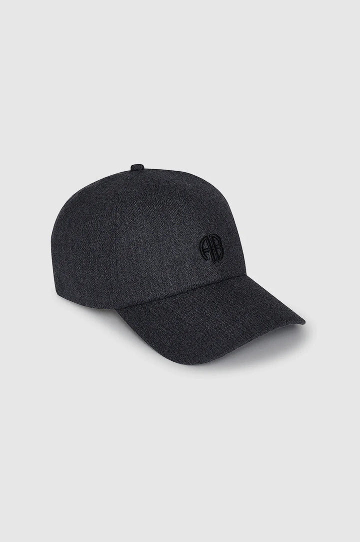 Anine Bing - Jeremy Cap Dark Heather Grey Wool - Kalifornia Jean Bar