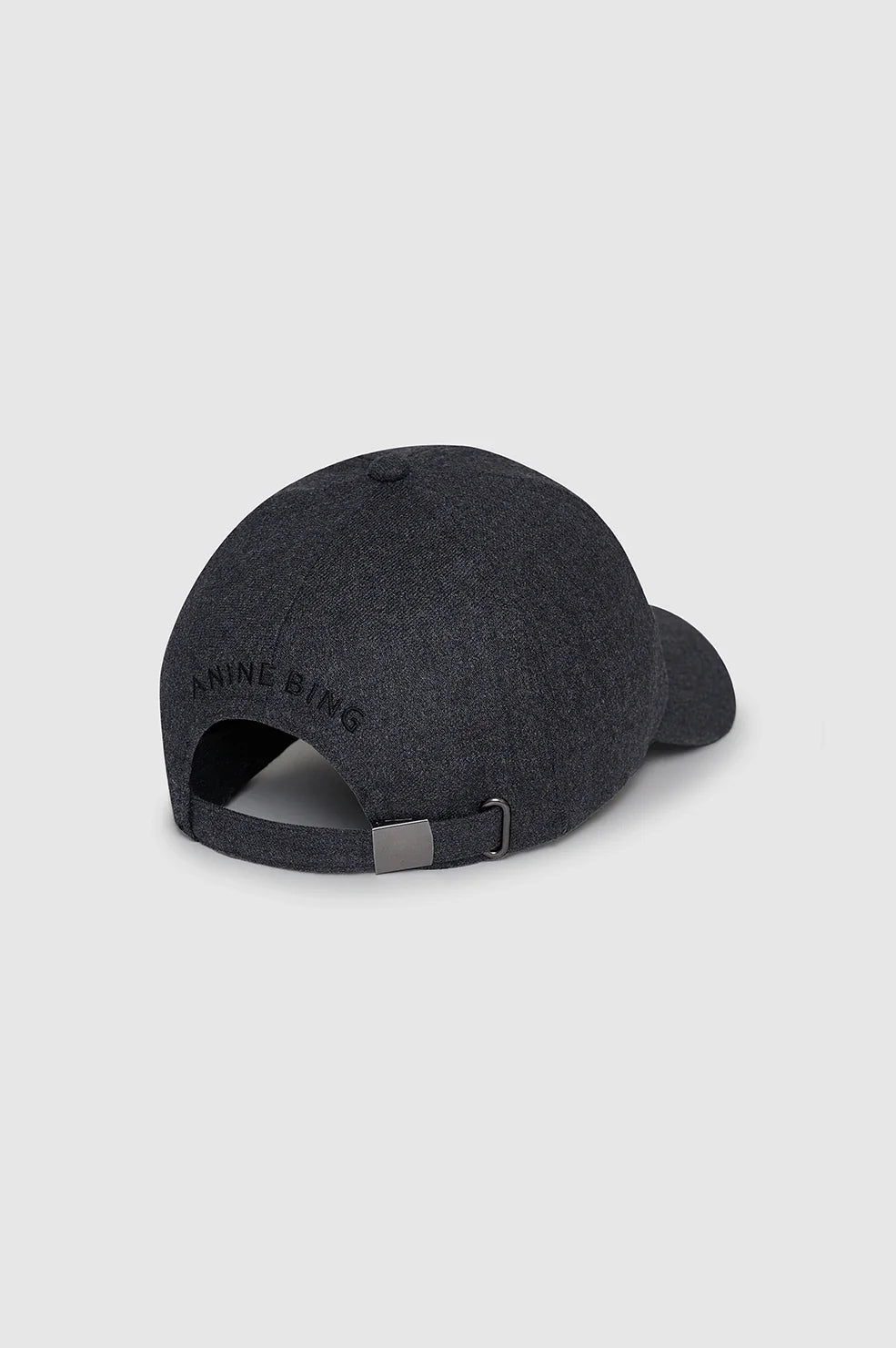 Anine Bing - Jeremy Cap Dark Heather Grey Wool - Kalifornia Jean Bar
