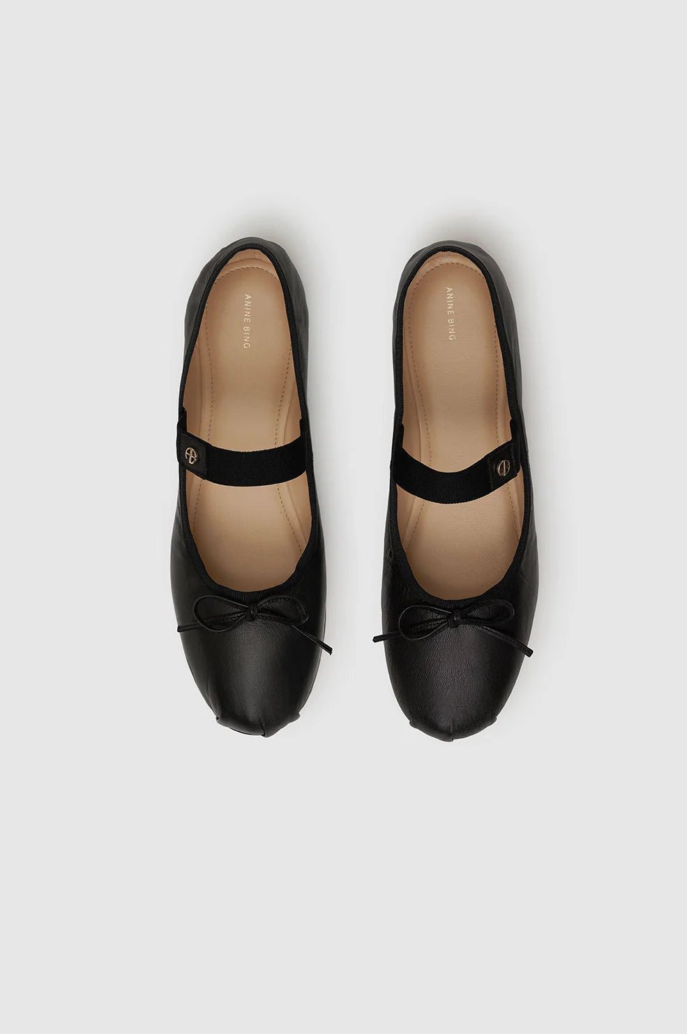 Anine Bing - Jolie Flats in Black - Kalifornia Jean Bar