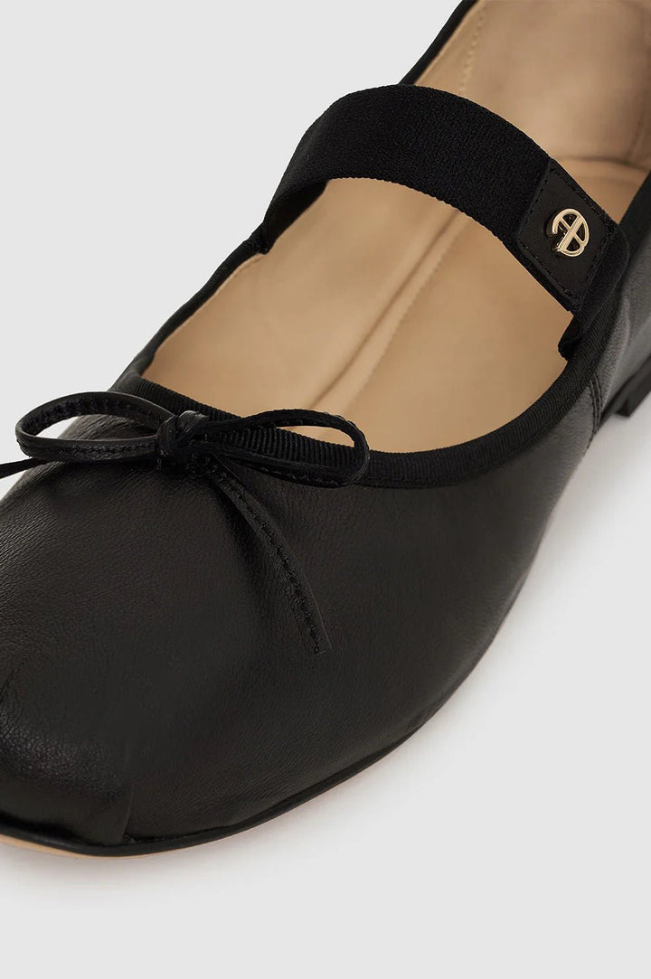 Anine Bing - Jolie Flats in Black - Kalifornia Jean Bar