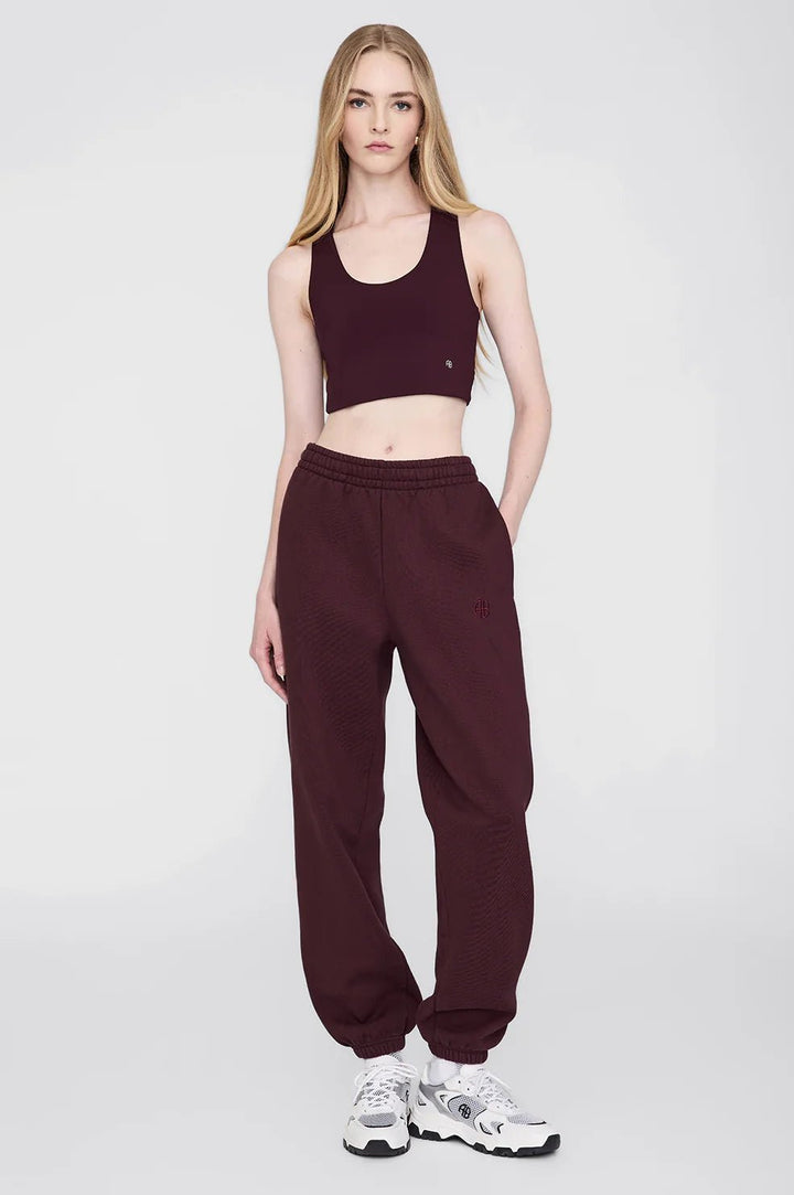 Anine Bing - Karter Jogger in Burgundy - Kalifornia Jean Bar