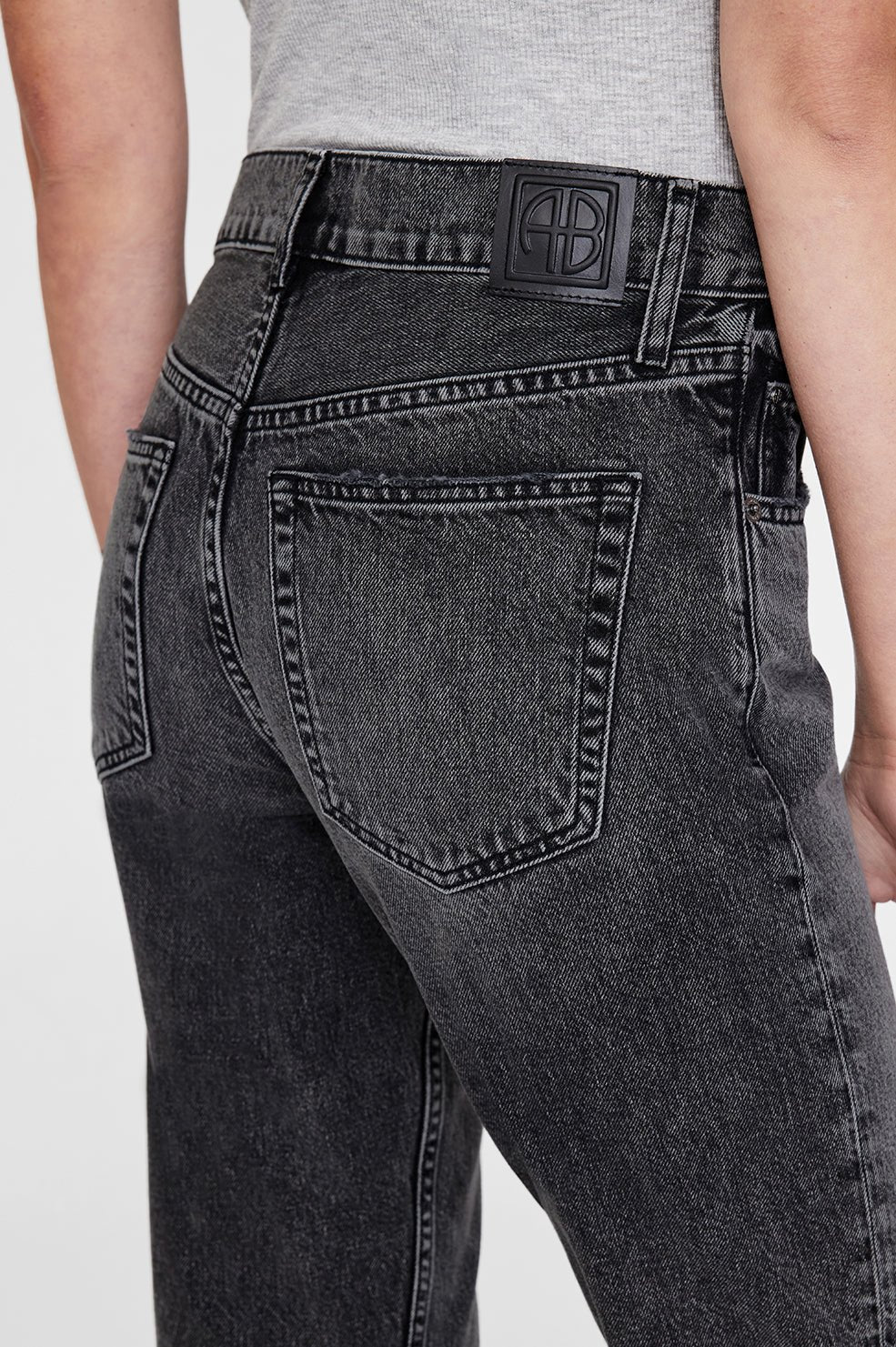 Anine Bing - Kate Jean in Steel Grey - Kalifornia Jean Bar