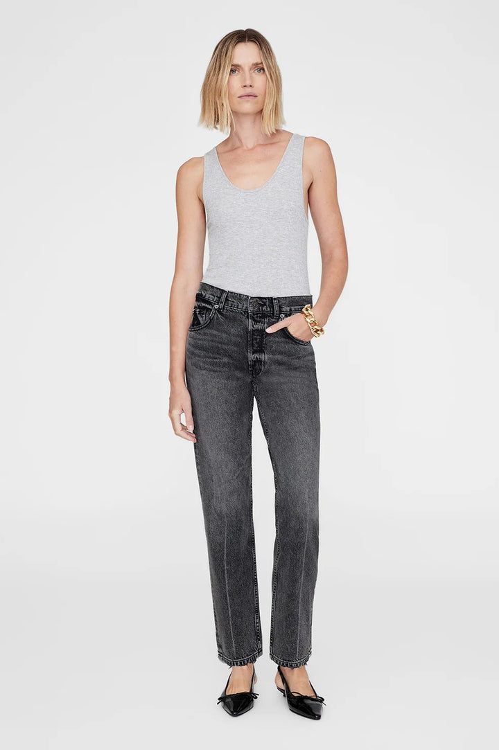 Anine Bing - Kate Jean in Steel Grey - Kalifornia Jean Bar