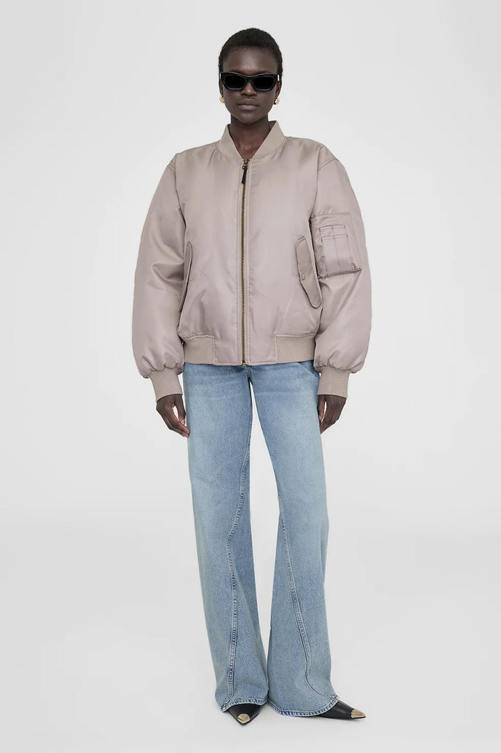 Anine Bing - Leon Bomber in Champagne - Kalifornia Jean Bar