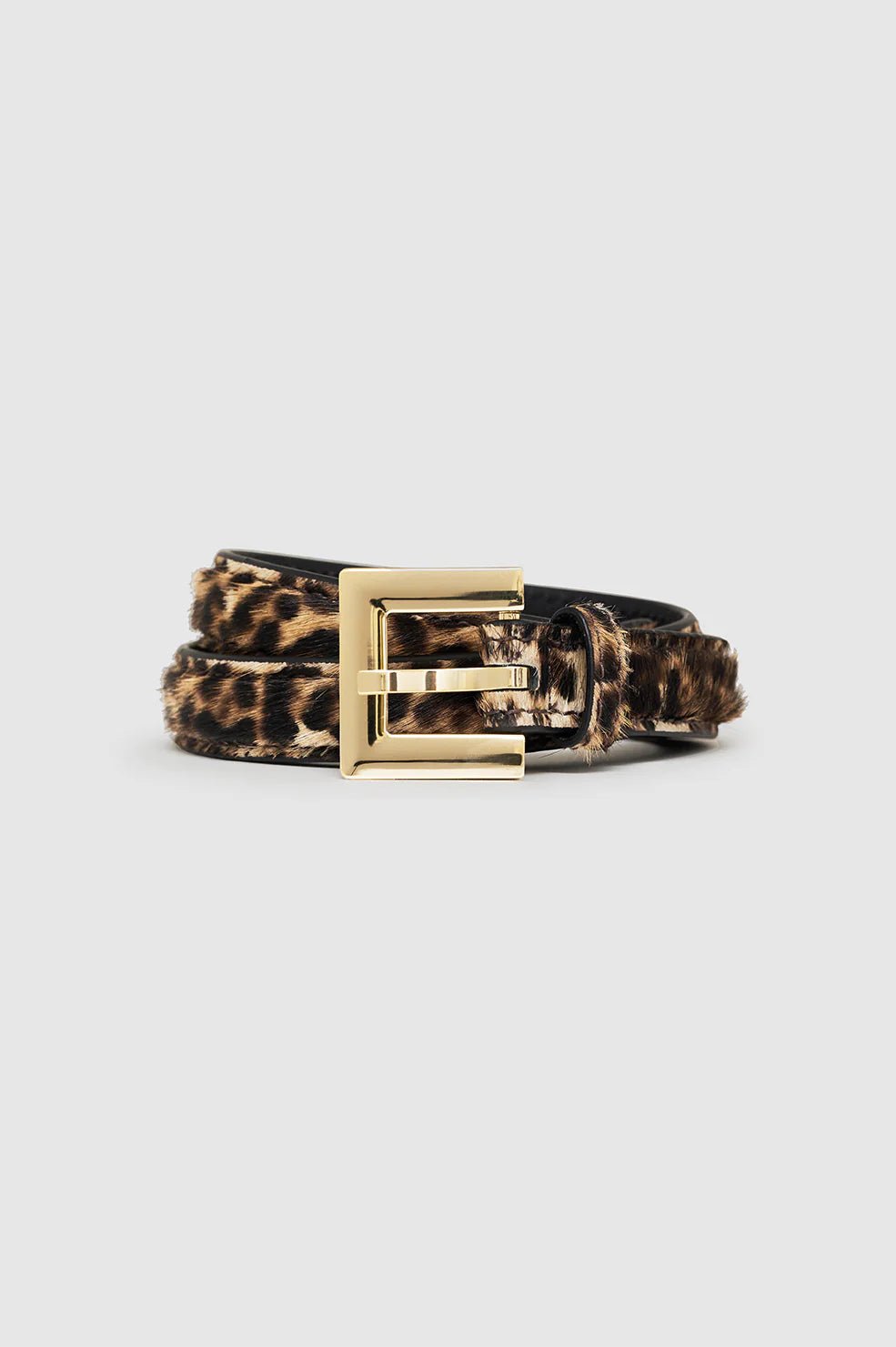 Anine Bing - Leopard Calf Hair Nicola Belt - Kalifornia Jean Bar