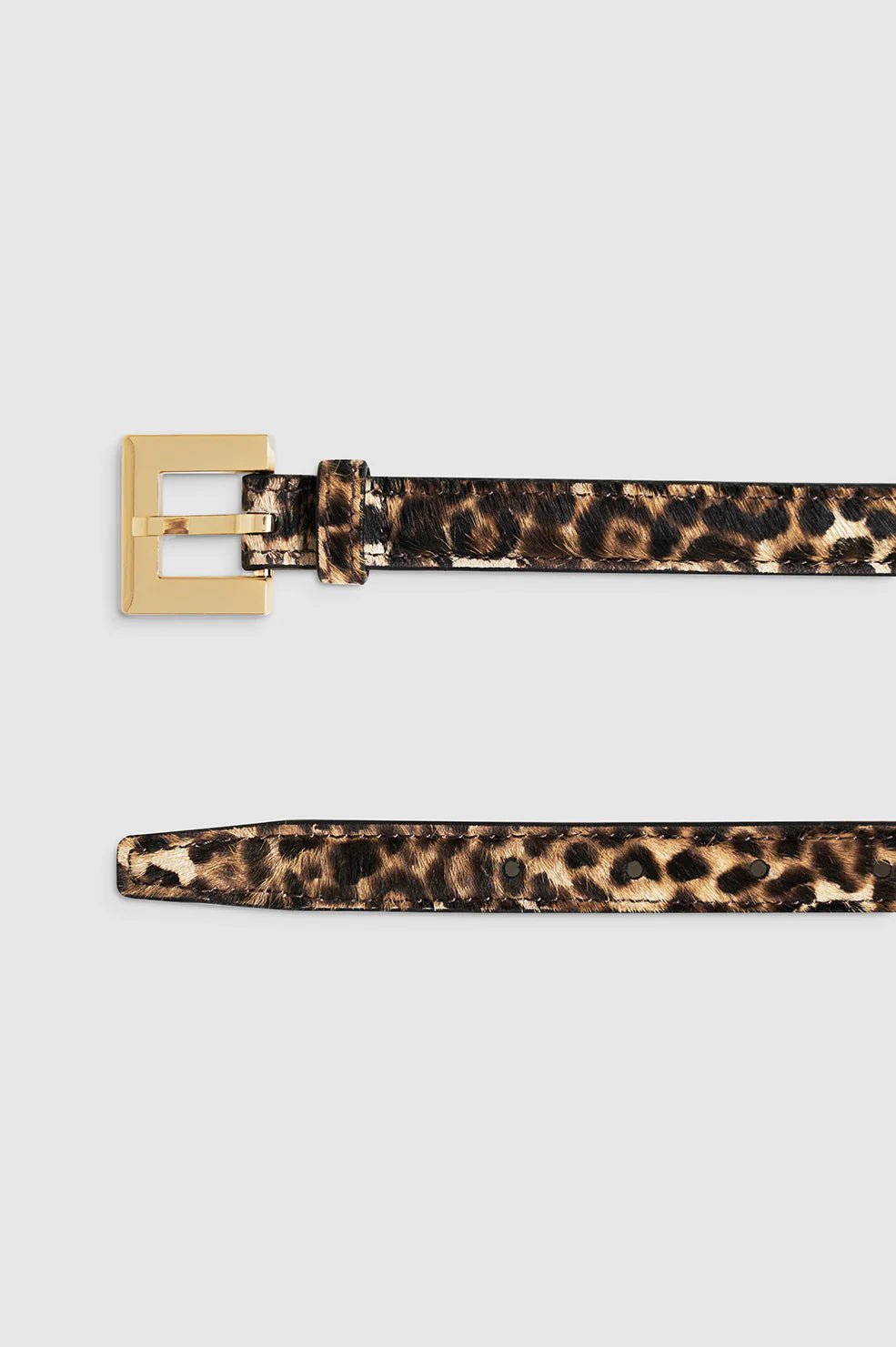 Anine Bing - Leopard Calf Hair Nicola Belt - Kalifornia Jean Bar