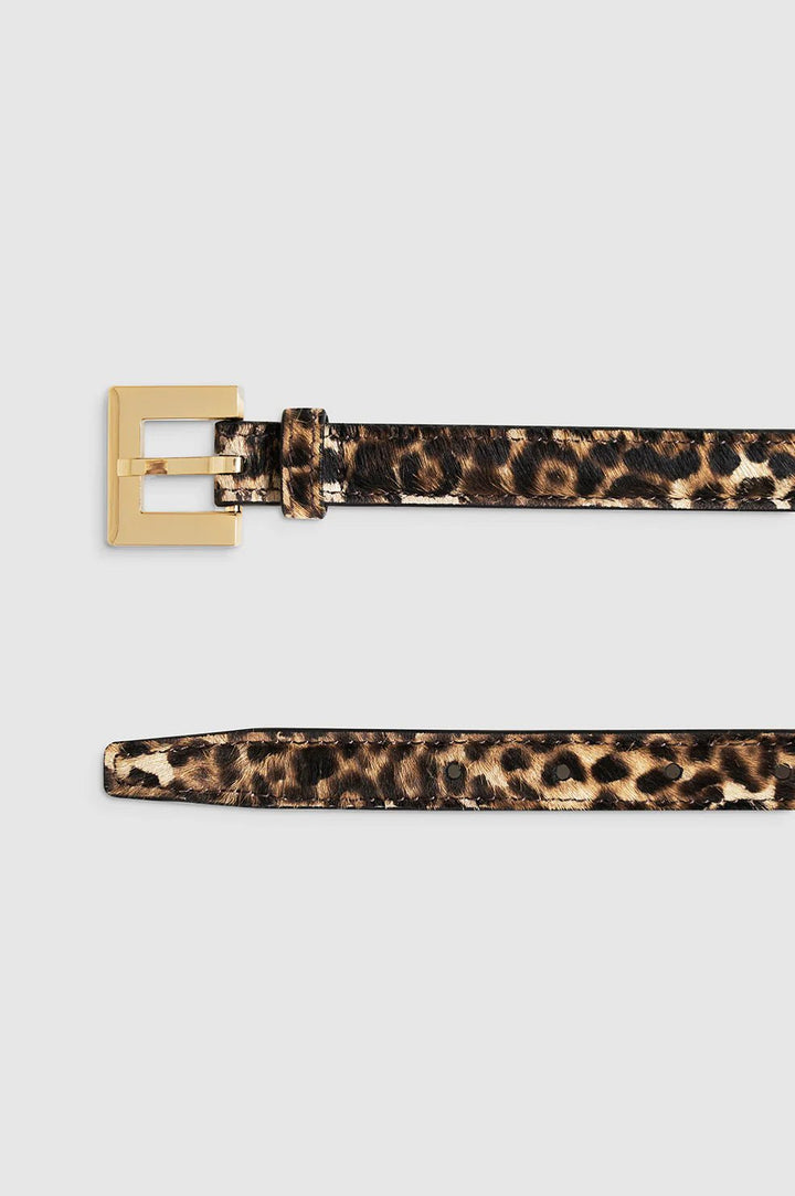 Anine Bing - Leopard Calf Hair Nicola Belt - Kalifornia Jean Bar