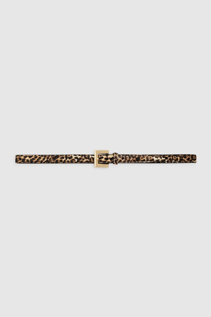 Anine Bing - Leopard Calf Hair Nicola Belt - Kalifornia Jean Bar