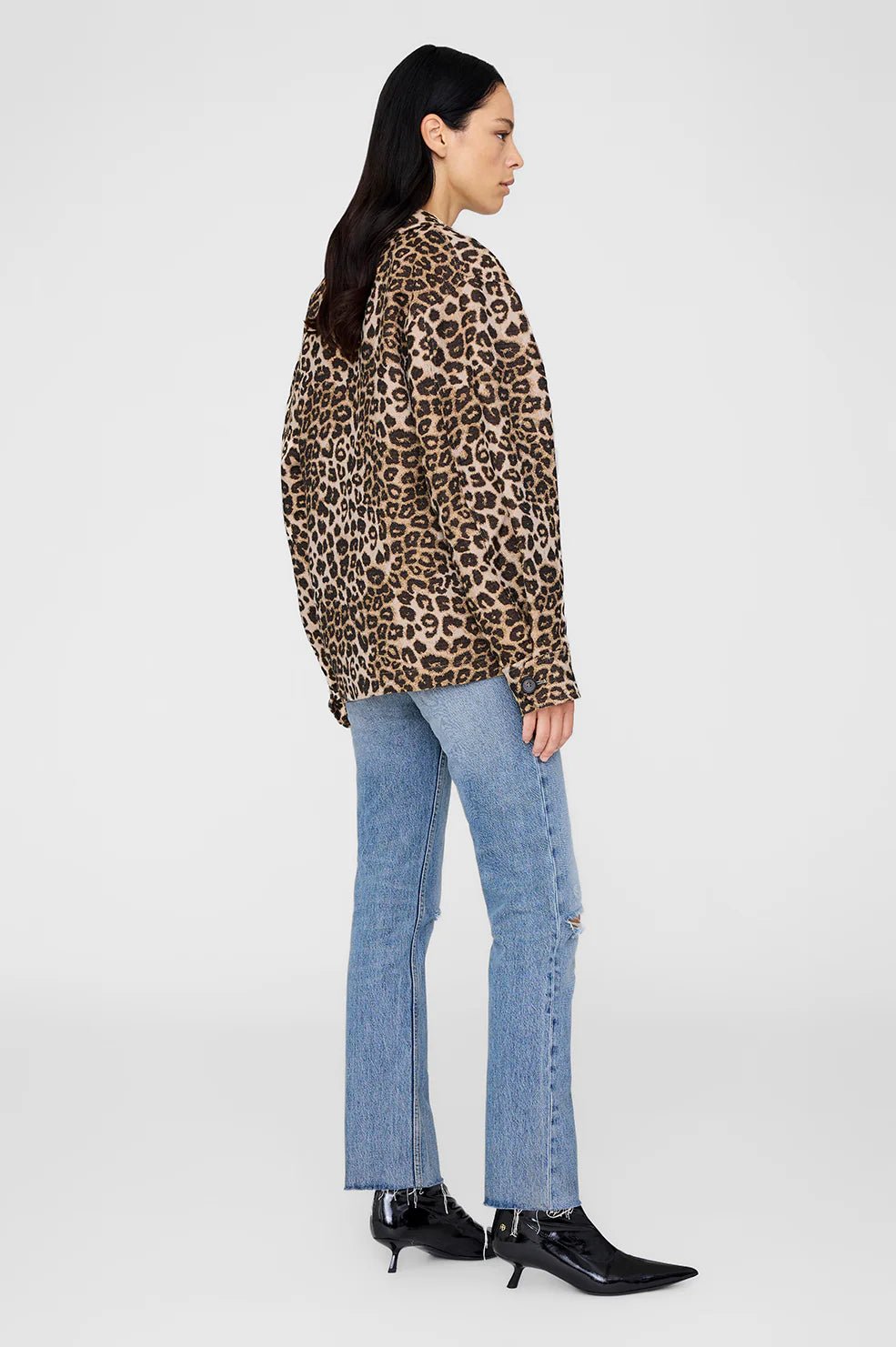 Anine Bing - Leopard Flynn Jacket - Kalifornia Jean Bar