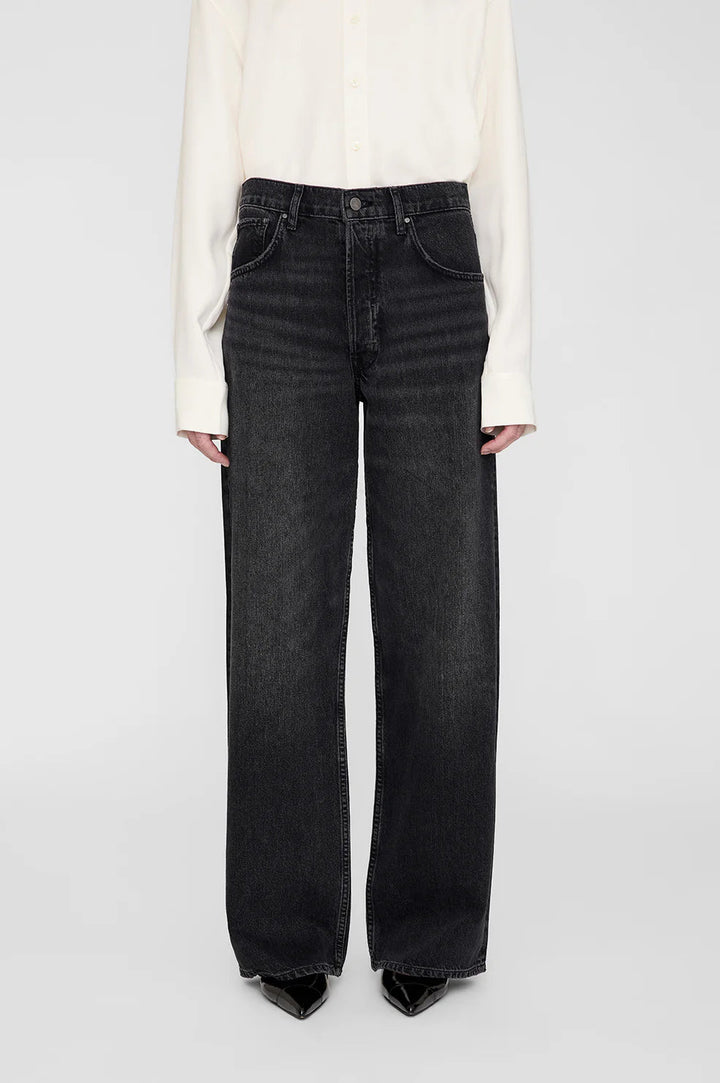 Anine Bing - Manon Wide Jean in Dark Stone Grey - Kalifornia Jean Bar