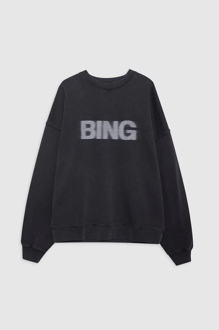 Anine Bing - Miles Sweatshirt Blur Black - Kalifornia Jean Bar Anine Bing - Miles Sweatshirt Blur Black