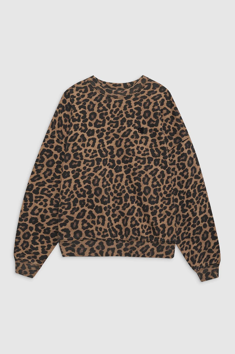 Anine Bing - Miles Sweatshirt in Black Brown Leopard - Kalifornia Jean Bar